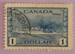 CANADA YT 218 OBLITÉRÉ "DESTROYER IROQUOIS" ANNÉES 1943/1948 - Used Stamps