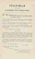 Staatsblad 1888 - Invoering Bedrukte Briefomslagen - Covers & Documents