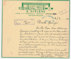 Brief Groningen 1940 - Bakkerijgrondstoffen - Paesi Bassi