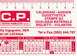 Calendarietto - C.P. - Centro Pubblicitario - Catania - Anno 1997 - Small : 1991-00
