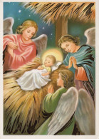 ANGELO Buon Anno Natale Vintage Cartolina CPSM #PAH575.IT - Engel