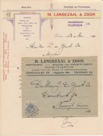 Envelop / Brief Leiden 1921 - Smederij - Rijwielhandel ( Z.o.z.) - Ohne Zuordnung