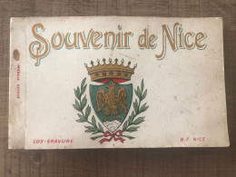  Carnet Souvenir De Nice 20 Vues  - Lots, Séries, Collections