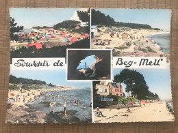  BEG MEIL Plage Terrain De Camping Et La Roche Percée Souvenir  - Beg Meil