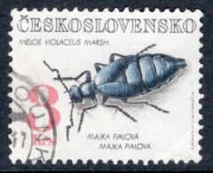 Czechoslovakia 1992 Single Stamp Beetles In Fine Used - Used Stamps