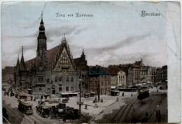 Breslau - Ring Mit Rathaus - Schlesien