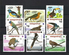 KAMPUCHEA Ca.1980: Lot D' Obl. "OISEAUX" - Autres & Non Classés