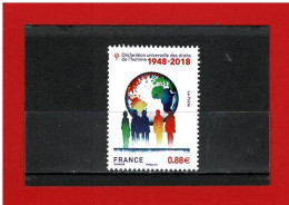 2018 - N° 5290 - NEUF** - 70e  Anniversaire De La Déclaration Universelle Des Droits De L'HOMME -COTE Y & T : 4.00 Euros - Unused Stamps