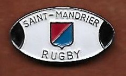 @@ Rugby Ballon écusson Saint Mandrier Var Paca (2.5x1.4)  @@sp184a - Rugby