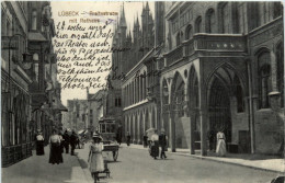 Lübeck, Breitestrasse Mit Rathaus - Lübeck