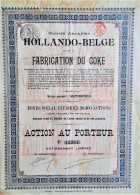 S.A. Hollando-Belge  Pour La Fabrication Du Coke - 1920 - Grivegnée - Autres & Non Classés