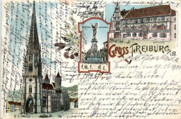 Gruss Aus Freiburg - Litho - Freiburg I. Br.