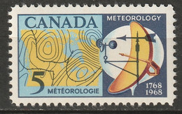 Canada 1968 Sc 479ii  MNH** "red Over Blue" Variety - Neufs