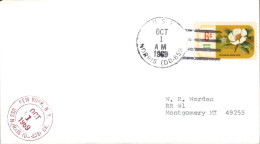 USA ETATS UNIS PLI DU NAVIRE U S S NORRIS 1968 - Briefe U. Dokumente
