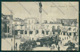 Lecce Città Tram PIEGHINA Cartolina EE5714 - Lecce