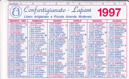 Calendarietto - Confartigianato - Lapam - Modena - Anno 1997 - Tamaño Pequeño : 1991-00