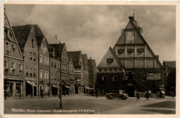 Weiden, Hindenburgplatz Mit Rathaus - Weiden I. D. Oberpfalz