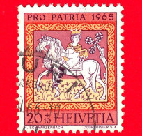 SVIZZERA - Usato - 1965 - Pro Patria - Uno Dei Magi Sulla Strada Per Erode Antipa - S. Martino Di Tillis - 20+10 - Used Stamps