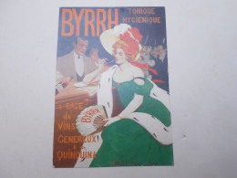 Carte Postale Moderne Concours D'affiches Etienne Joanon Byrrh à Base De Vin Et Quinquina" 1903 - Publicidad