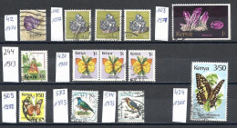 Kenia, 1974-1993, 12 Marken Gestempelt - Kenya (1963-...)