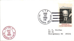 USA ETATS UNIS PLI DU NAVIRE U S S MEYERKORD 1969 - Cartas & Documentos
