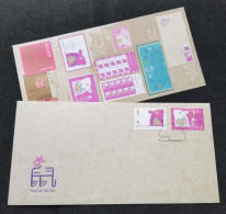 Singapore Year Of The Rat 2020 New Year Chinese Lunar Zodiac (FDC) - Singapour (1959-...)