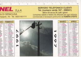 Calendarietto - ENEL - Zona Di Siracusa - Anno 1997 - Formato Piccolo : 1991-00