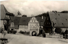 Lauenstein, Markt Mit Schlosseingang - Lauenstein