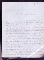 Lettre D'une Postiere De Briey Meurthe Et Moselle,les Fridolins Nous Survolent La DCA - Documents