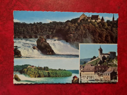 CARTE RHEINFALL BEI NEUHAUSEN SCHLOSSLI WORTH SCHLOSS LAUFEN - Neuhausen Am Rheinfall