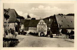 Lauenstein, Markt Mit Schlosseingang - Lauenstein