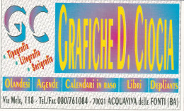 Calendarietto - Grafiche Cioca - Acquaviva Delle Fonti - Bari - Anno 1997 - Tamaño Pequeño : 1991-00