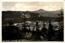 Kurort Jonsdorf, Blick N.d. Lausche U.d. Steinbruch - Jonsdorf