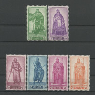 Belgie1946 Medieval Kings  OCB 737/742 ** - Unused Stamps