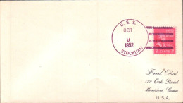 USA ETATS UNIS PLI DU NAVIRE U S S STOCKHAM 1952 - Storia Postale