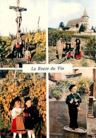 Vignes - Alsace - Multivues - La Route Du Vin - Enfants - Folklore - Carte Dentelée - CPSM Grand Format - Carte Neuve -  - Wijnbouw