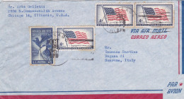 From USA To Italy - 1957 (San Remo) - Brieven En Documenten