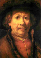 Art - Peinture - Rembrandt Van Rijn - Petit Autoportrait - CPM - Voir Scans Recto-Verso - Malerei & Gemälde