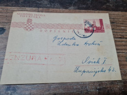 Postcard - Croatia, NDH, Cenzura - Croatia