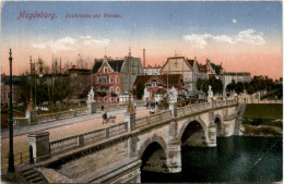 Magdeburg, Zollbrücke Mit Werder - Magdeburg