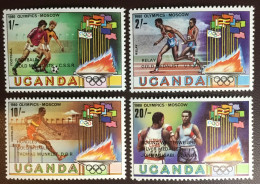 Uganda 1980 Olympic Games Winners MNH - Ouganda (1962-...)