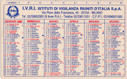 Calendarietto - I.V.R.I., - Istituto Di Vgilanza Riuniti D'italia - Milano - Anno 1997 - Petit Format : 1991-00