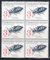 Czechoslovakia 1992 Block Of Six Stamps Beetles In Unmounted Mint - Nuovi