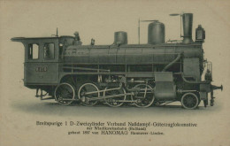 Breitspurige 1 D - Zweizylinder Verbund Nassdampf-Güterzuglokomotive Der Wladikawkasbahn (Russland) - Hanomag - Eisenbahnen