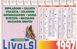 Calendarietto - Parfums - Livolsi - La Loggia  Torino - Anno 1997 - Formato Piccolo : 1991-00