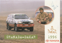 Toyota Granada Dakar 1996  Koen Wauters Gesigneerd - Otros & Sin Clasificación