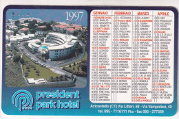 Calendarietto - President Park Hotel - Acicastello - Catania - Anno 1997 - Formato Piccolo : 1991-00