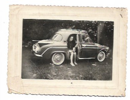 Dauphine Avec Ailerons 1962 Photo , Format : 10.5 X 8 Cm - Toerisme