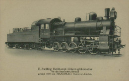 E - Zwilling Heissdampf-Güterzuglokomotive Für Die Russischen Bahnen - Hanomag - Trains