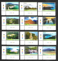 Hong Kong 2016 Hiking Trails, Complete Set Of Corner Marginals MNH (H479) - Neufs